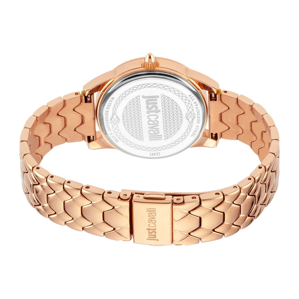 Just Cavalli SET Steel Rose Gold Zircons -korean beauty