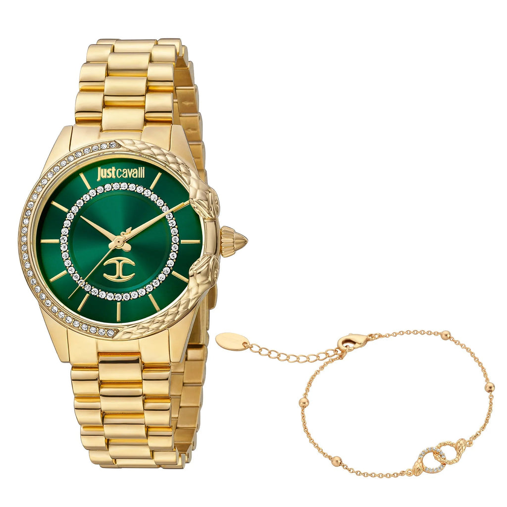 Just Cavalli Set Catena Yellow Gold Green -korean beauty