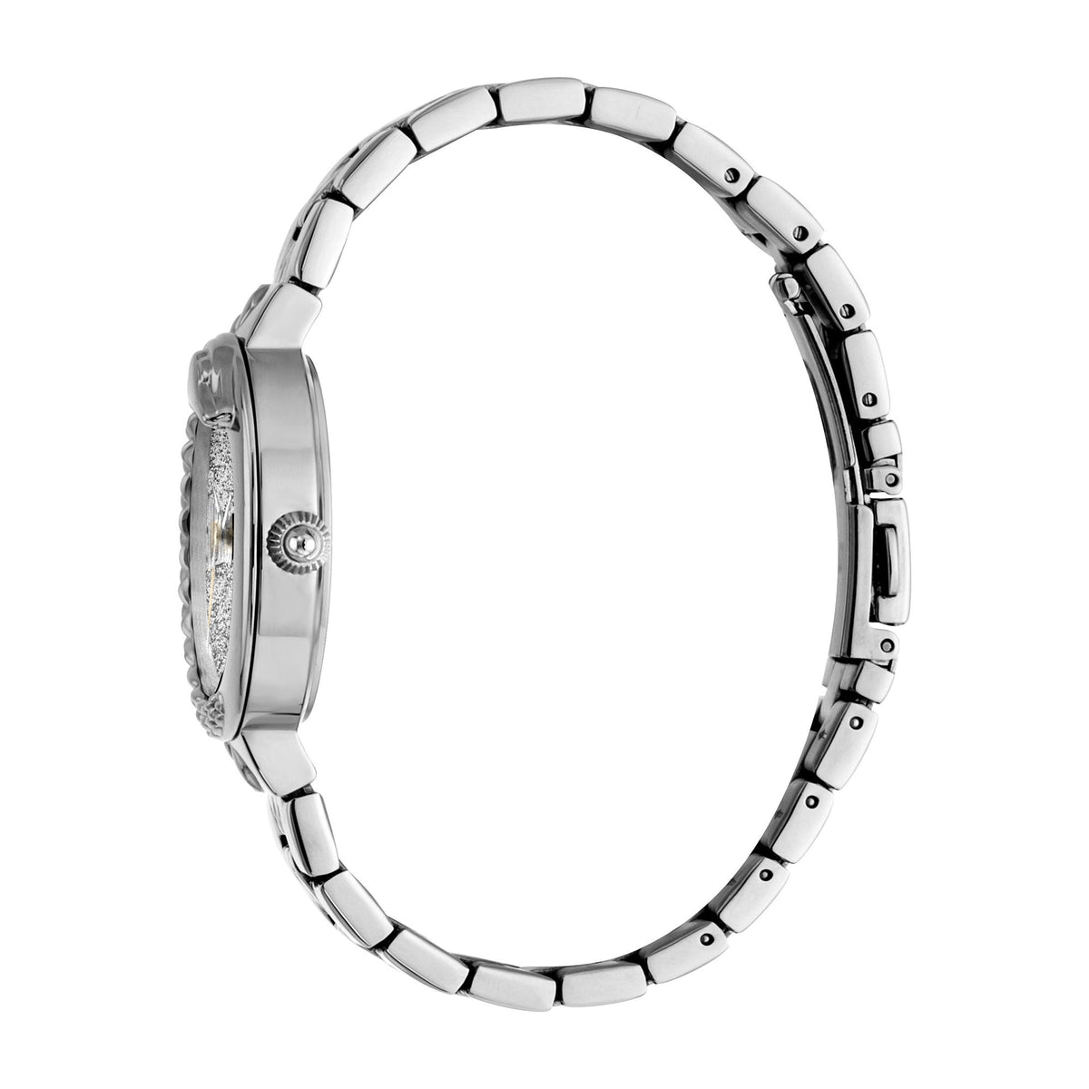 Just Cavalli Steel Silver Logo Serpente Glitter -korean beauty