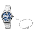Just Cavalli Logomania SET Steel Blue Zebra Zircons -korean beauty