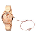 Just Cavalli Logomania SET Steel Rose Gold Zebra Zircons -korean beauty