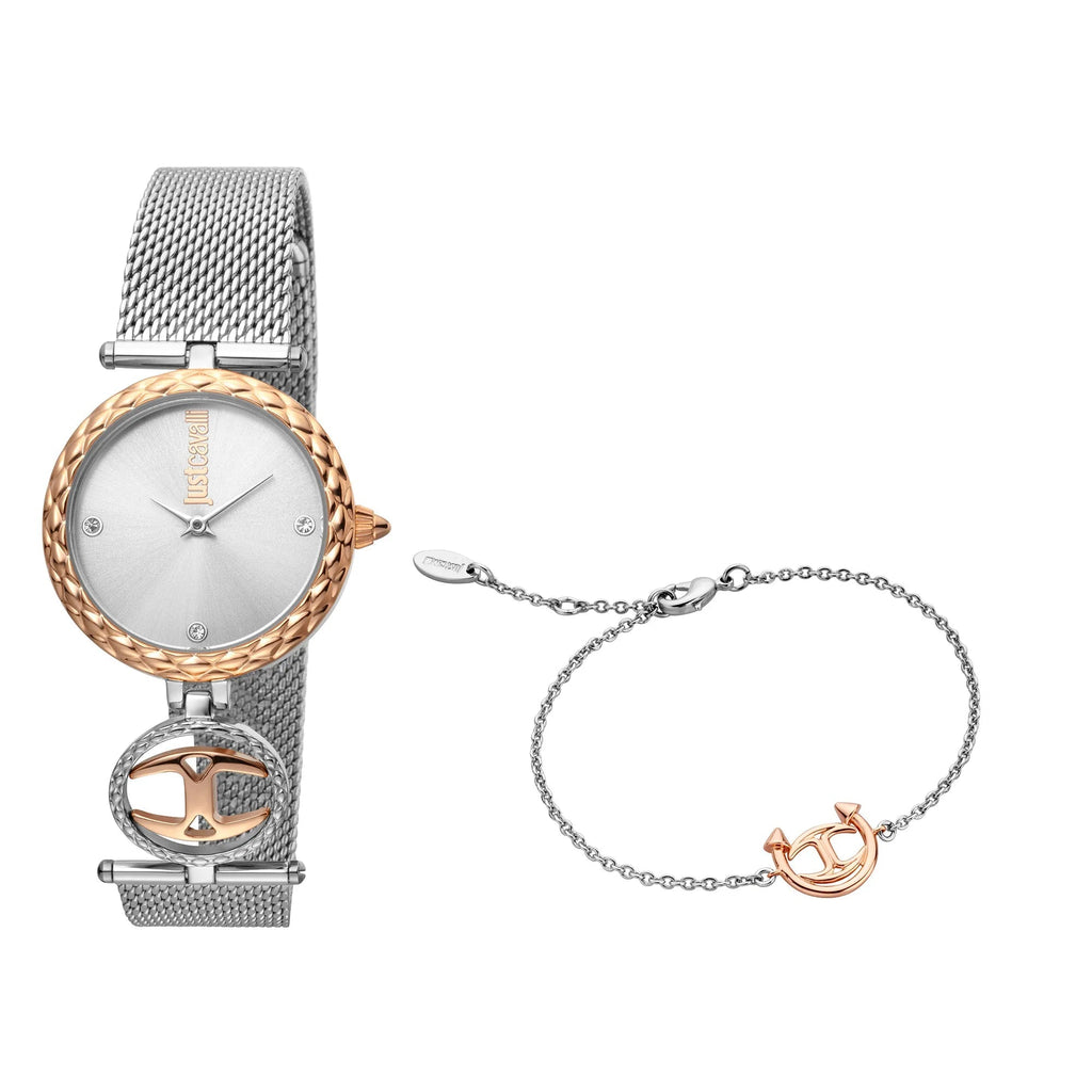 Just Cavalli SET With Bracelet Steel TwoTone Rose Gold -korean beauty
