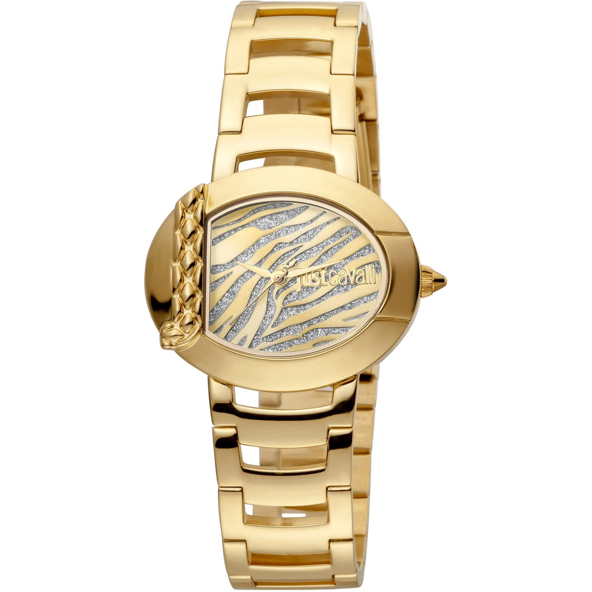 Just Cavalli Steel Yellow Gold Zebra Glitter -korean beauty