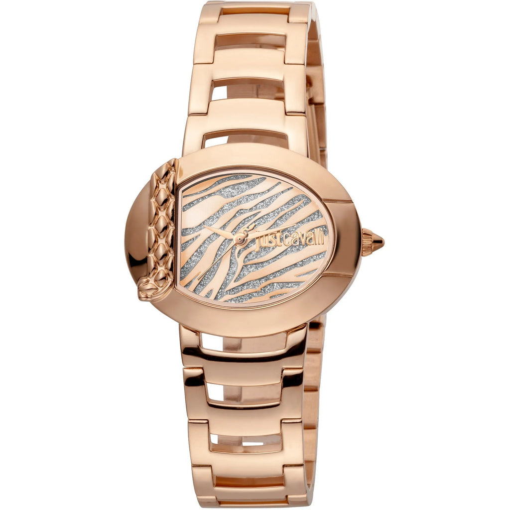 Just Cavalli Steel Rose Gold Zebra Glitter -korean beauty