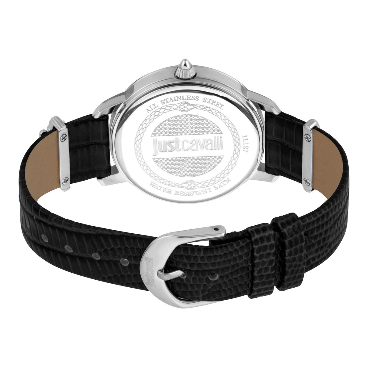 Just Cavalli Just per me Leather Black Silver Zebra Glitter -korean beauty