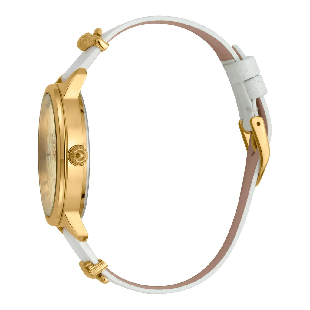 Just Cavalli Just per me Leather White Yellow Gold Zebra Glitter -korean beauty