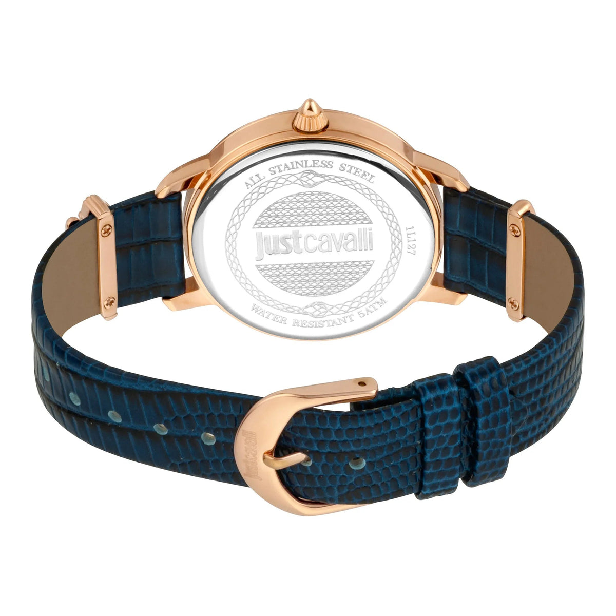 Just Cavalli Just per me Leather Blue Rose Gold Zebra Glitter -korean beauty