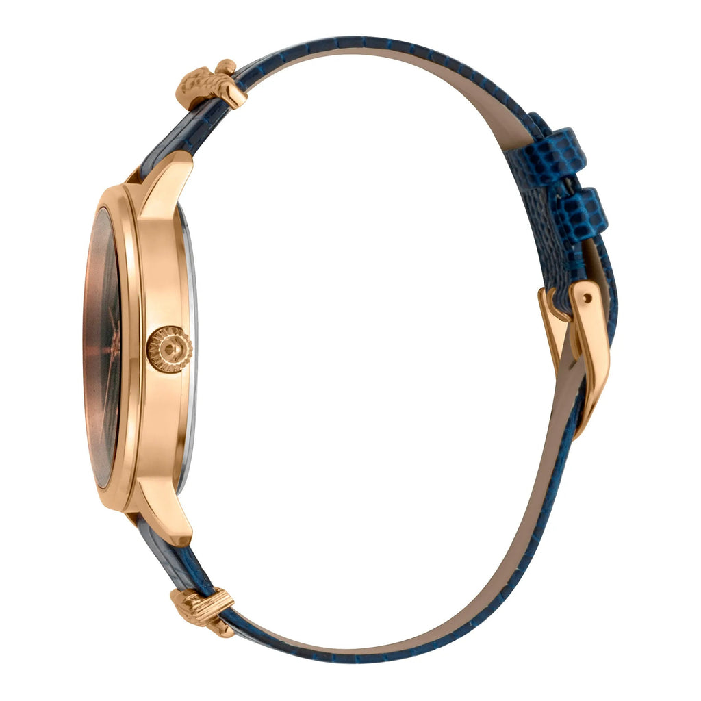 Just Cavalli Just per me Leather Blue Rose Gold Zebra Glitter -korean beauty
