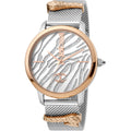 Just Cavalli Just per me Steel Rose Gold TwoTone Zebra Glitter -korean beauty