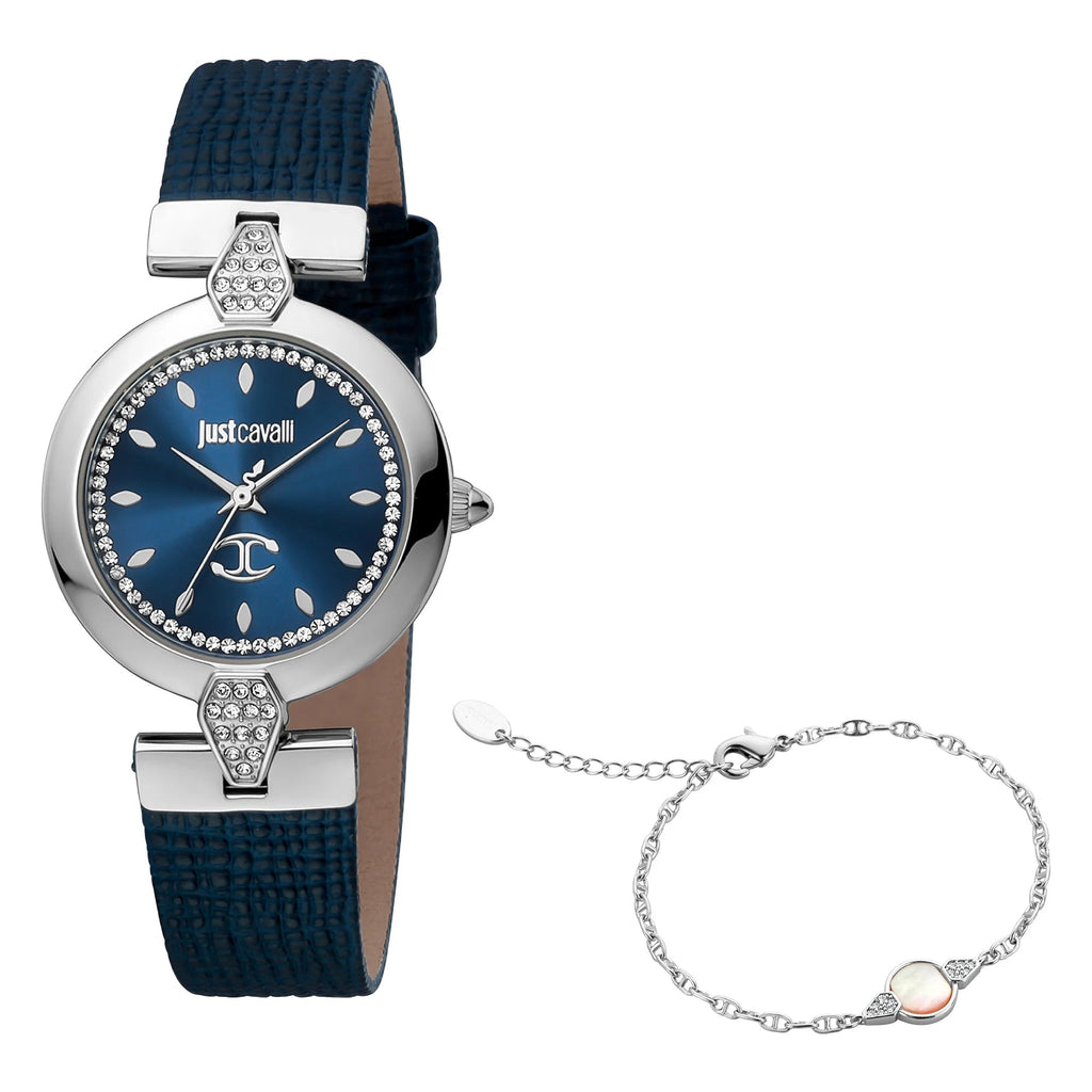 Just Cavalli Donna moderna Blue Leather -korean beauty