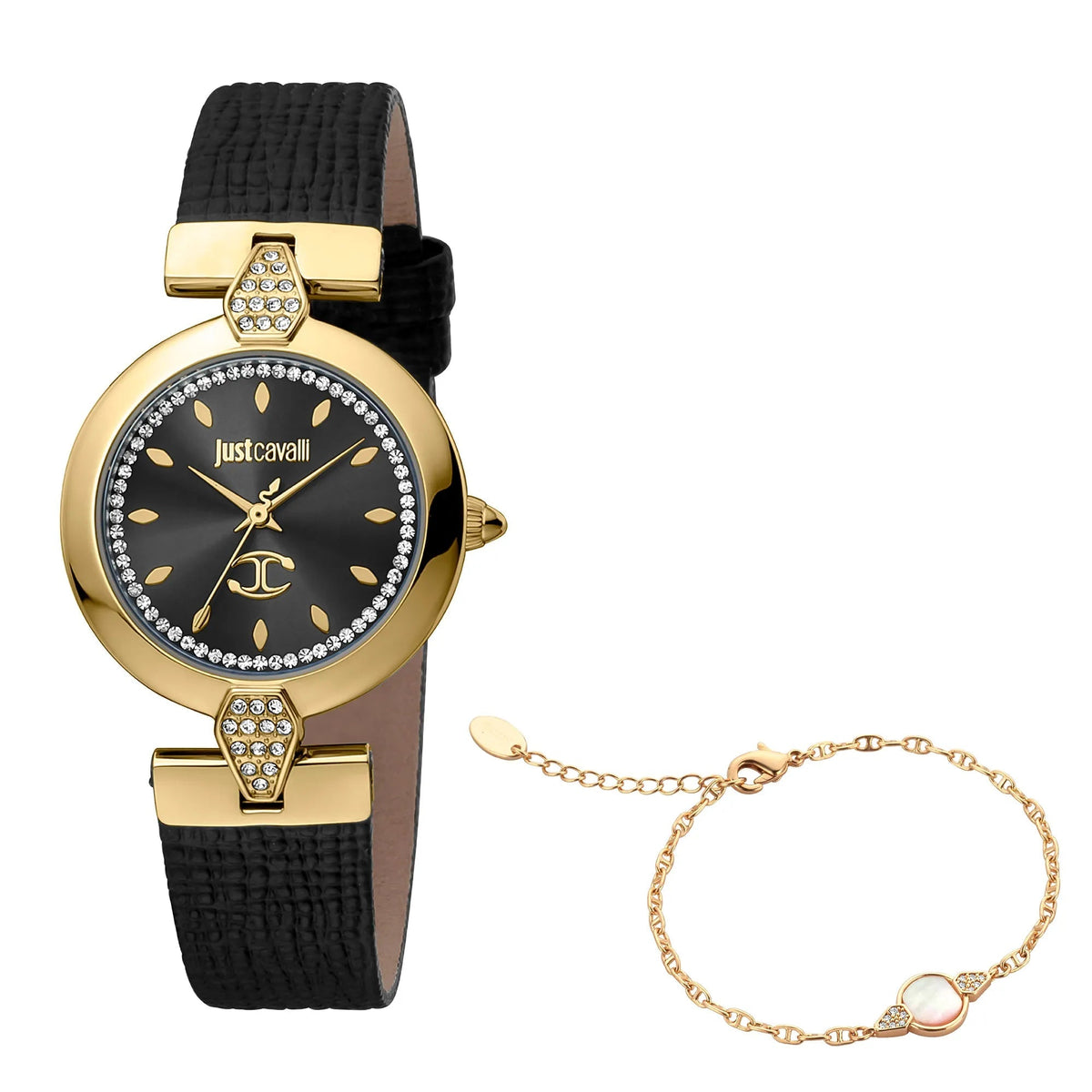 Just Cavalli Donna moderna Yellow Gold Leather -korean beauty