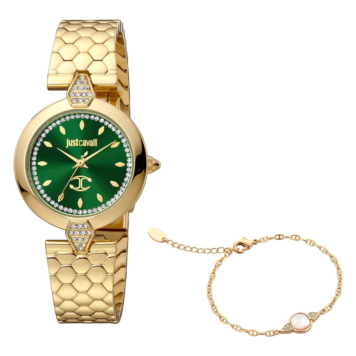 Just Cavalli Donna moderna Yellow Gold Green -korean beauty