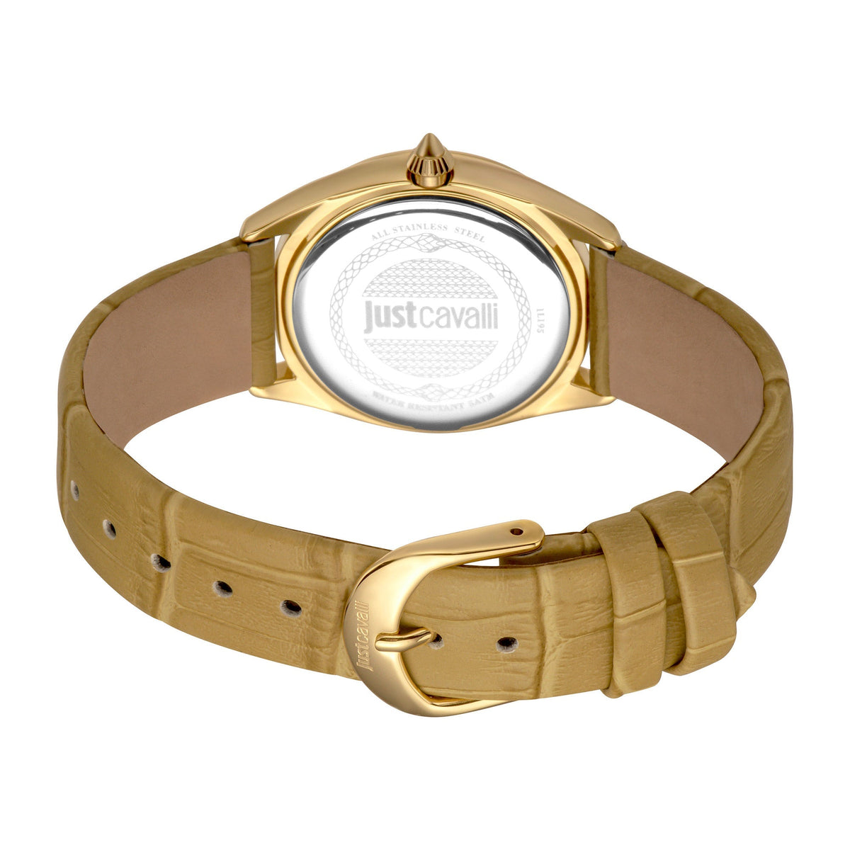 Just Cavalli Prestigio Leather Beige Gold -korean beauty