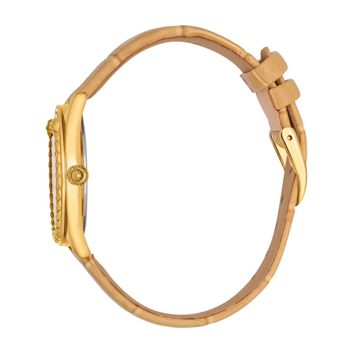 Just Cavalli Prestigio Leather Beige Gold -korean beauty