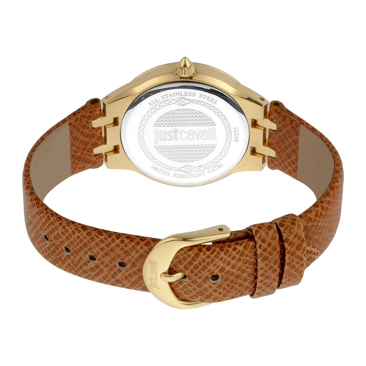 Just Cavalli Cucitura Leather Brown MOP -korean beauty