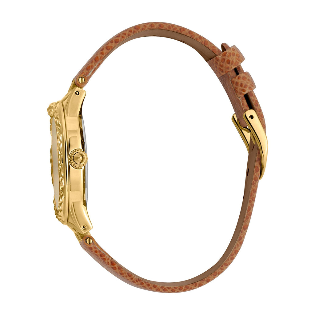 Just Cavalli Cucitura Leather Brown MOP -korean beauty
