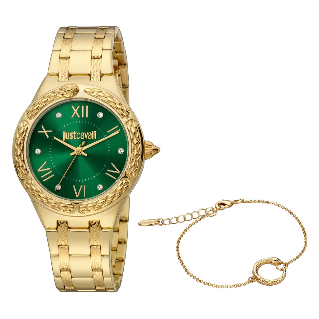 Just Cavalli Cucitura Yellow Gold Green -korean beauty