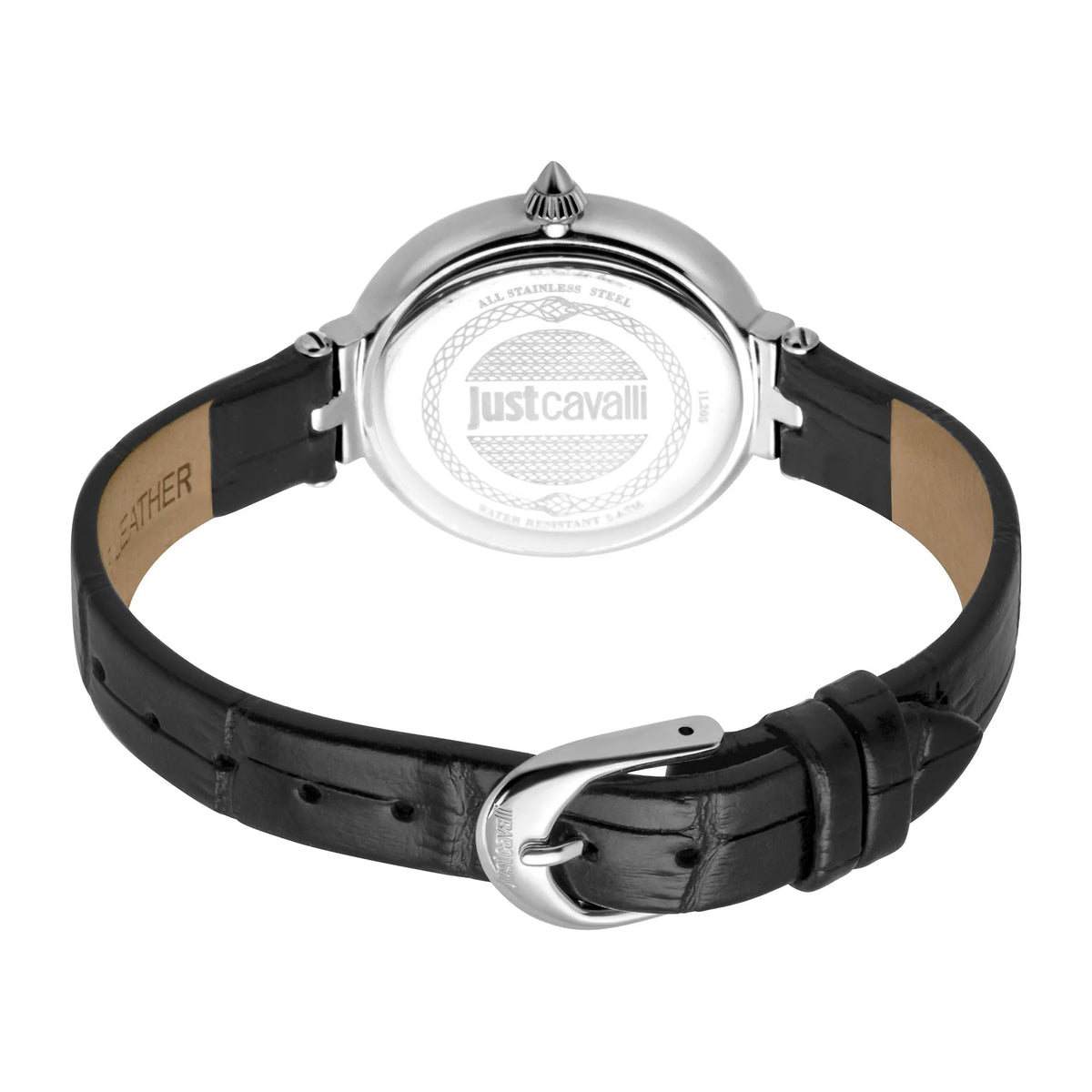 Just Cavalli Snake Creazione Silver Leather -korean beauty