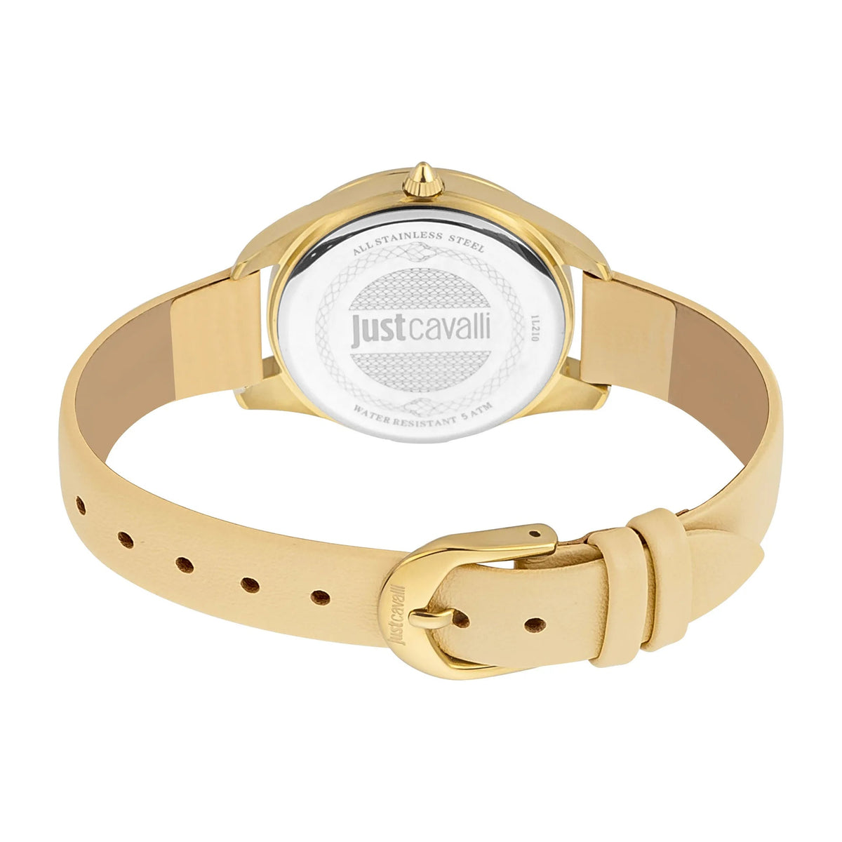 Just Cavalli Pantera Leather Beige Gold -korean beauty