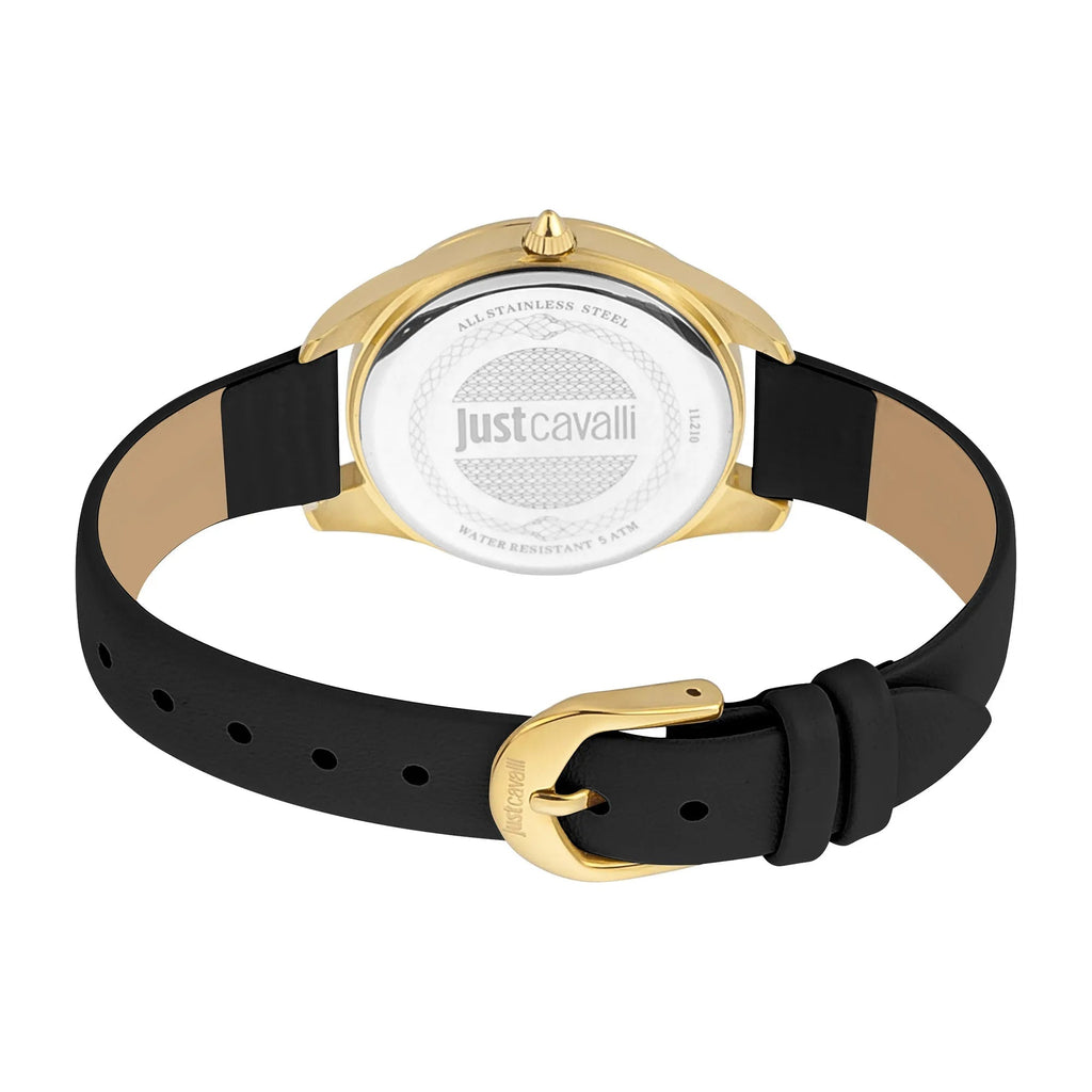 Just Cavalli Pantera Yellow Gold Leather -korean beauty