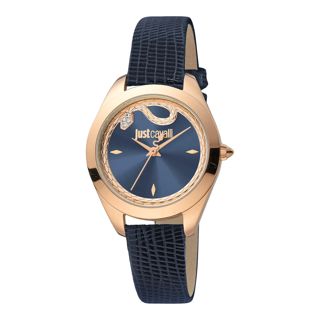 Just Cavalli Donna finezza Leather RG Blue -korean beauty