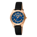 Just Cavalli Donna finezza Leather Black RG Blue -korean beauty