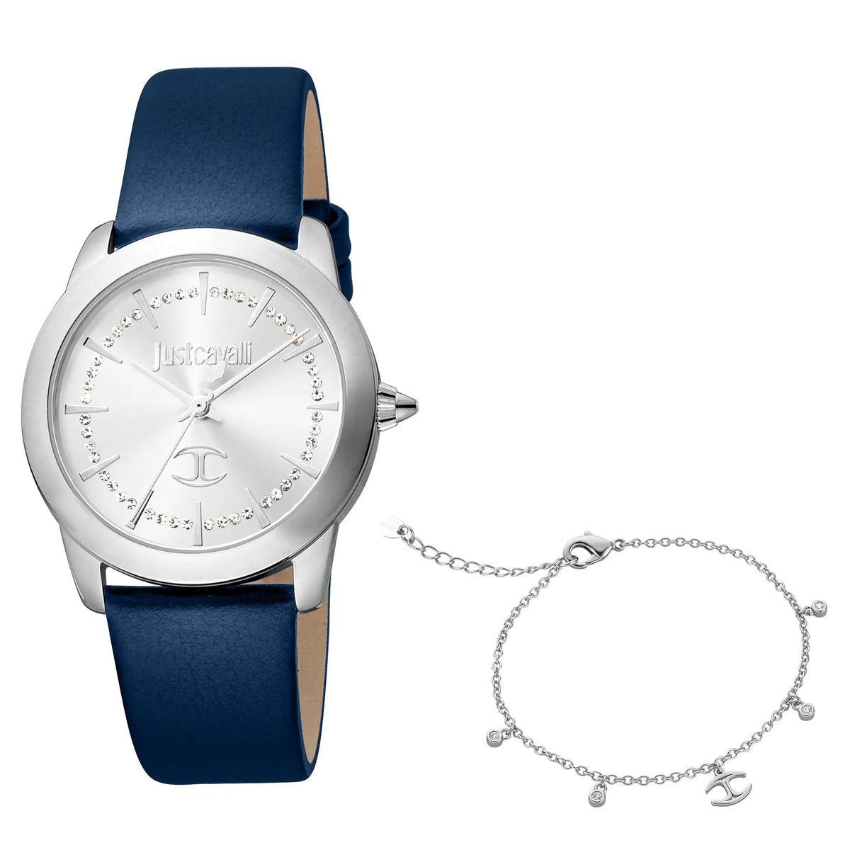 Just Cavalli Glam Creazione Leather Blue -korean beauty