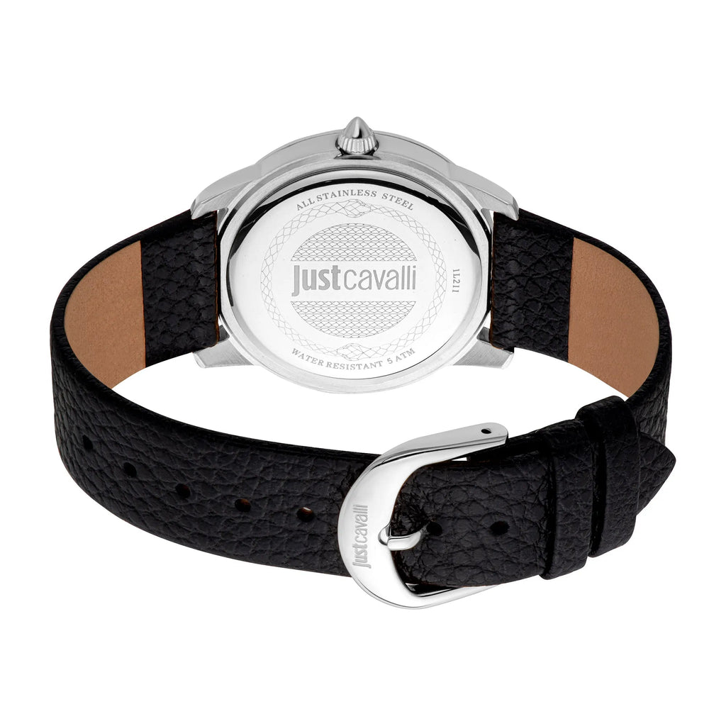 Just Cavalli Glam Creazione Leather Black -korean beauty