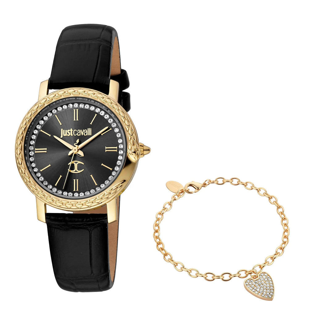 Just Cavalli Donna sempre Yellow Gold Leather -korean beauty