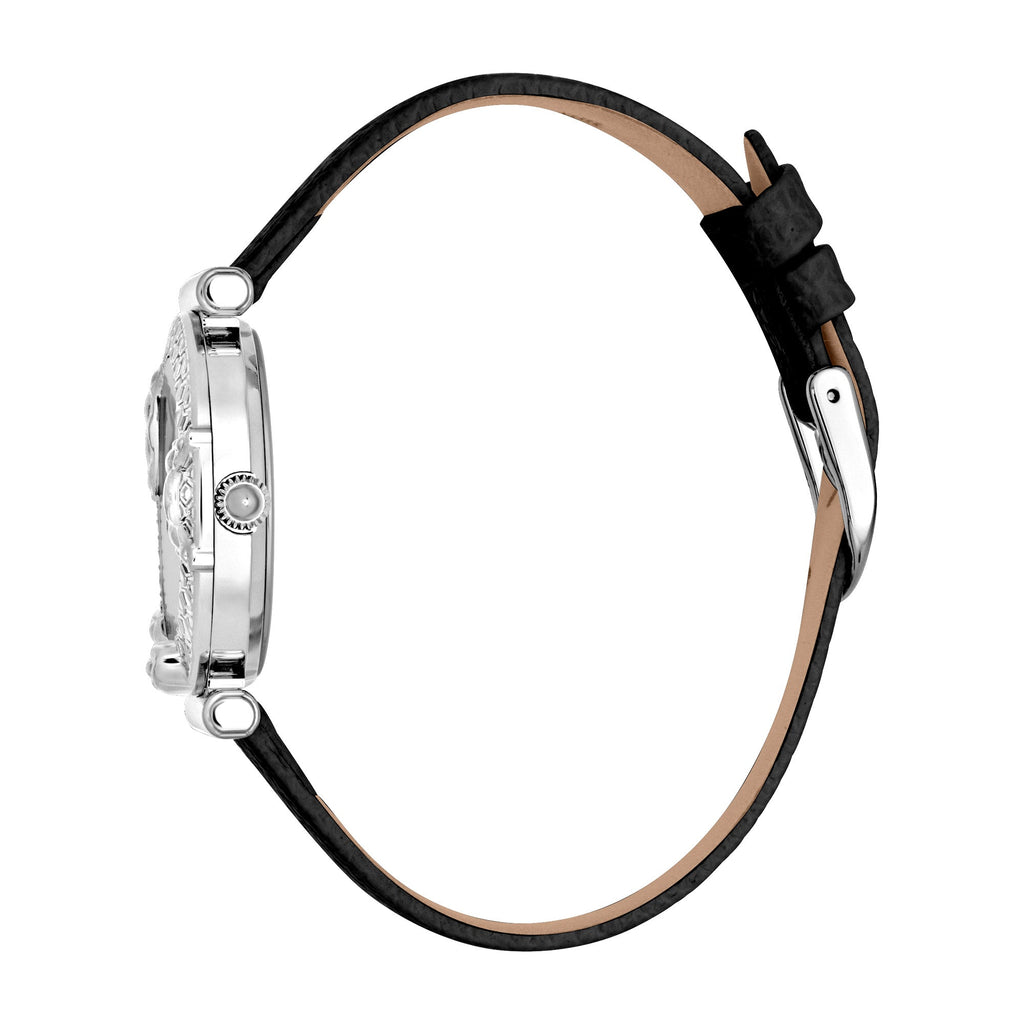 Just Cavalli JC Trama 2 Leather Black Silver -korean beauty