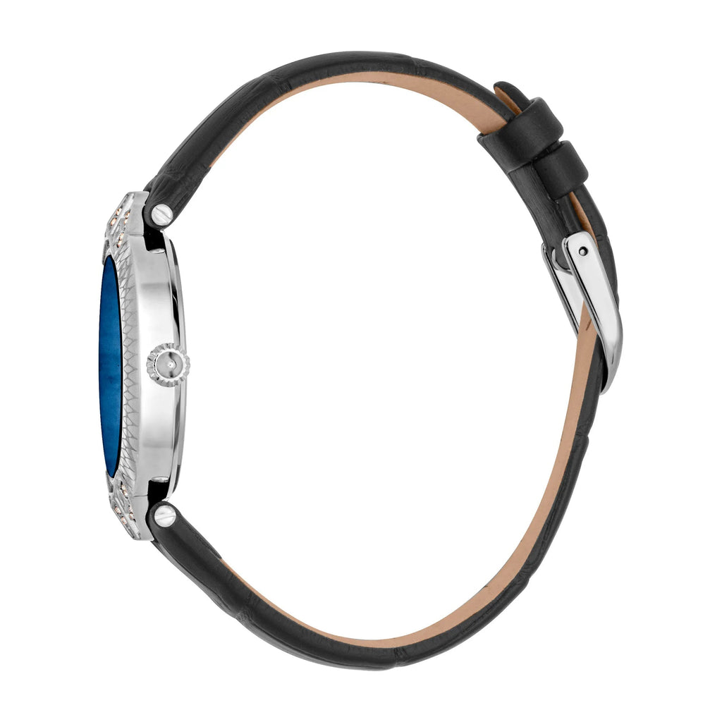 Just Cavalli Luce Leather Black Blue -korean beauty