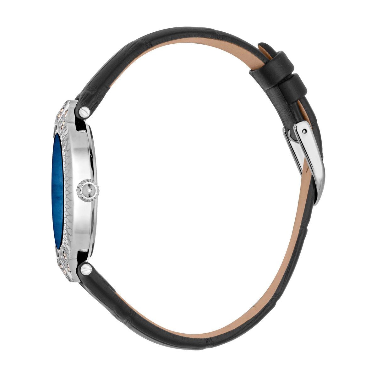 Just Cavalli Luce Leather Black Blue -korean beauty