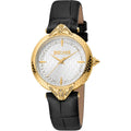 Just Cavalli Luce Leather Black Gold -korean beauty