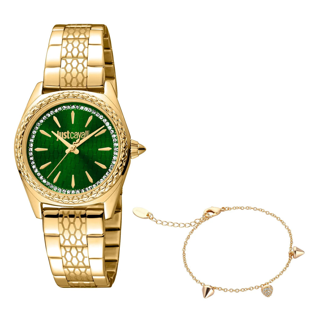Just Cavalli Fashion Glam Yellow Gold Green -korean beauty