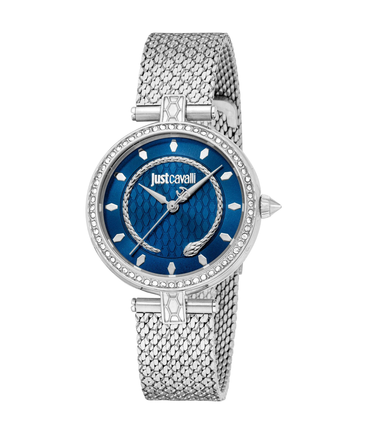 Just Cavalli Obsessive Snake Silver Blue -korean beauty