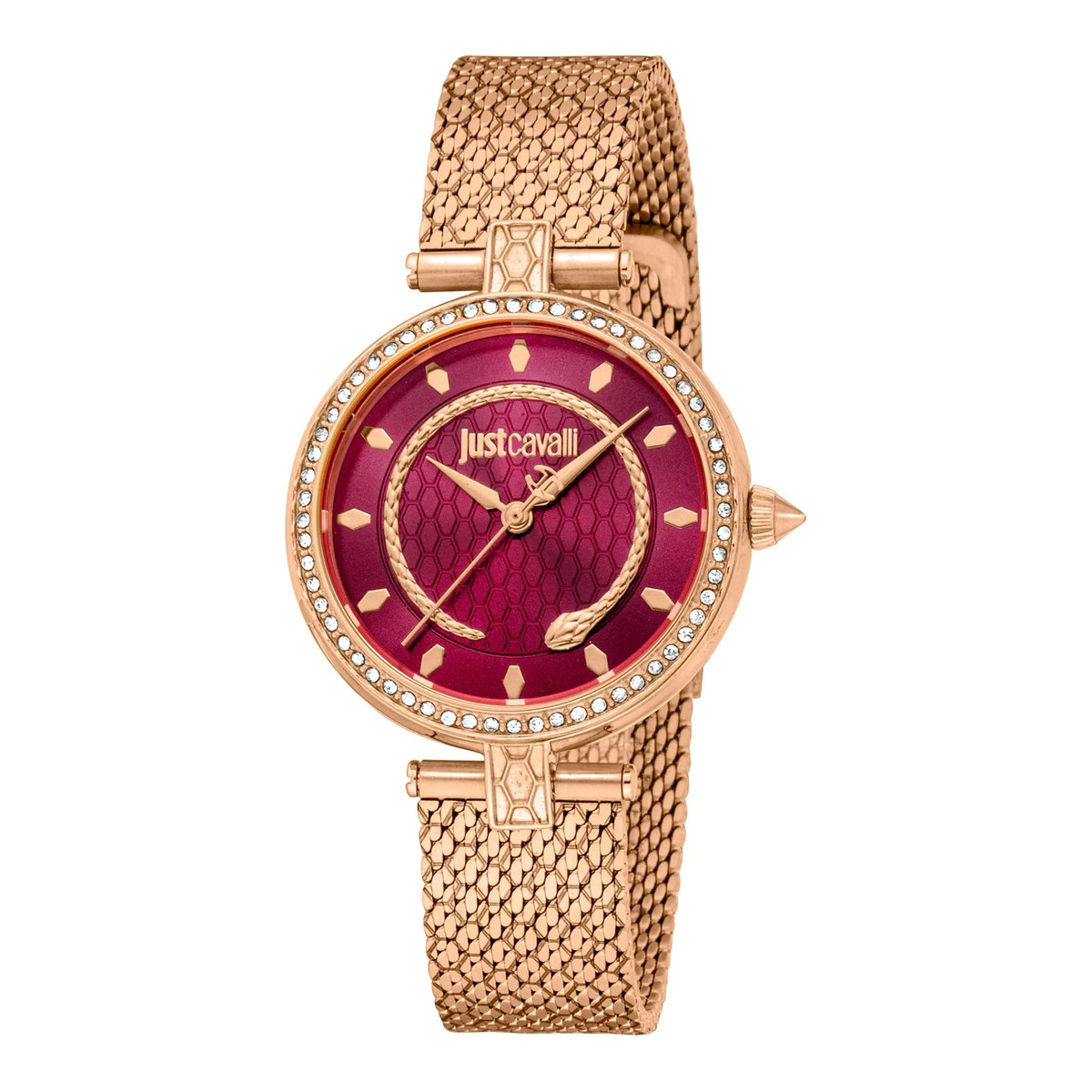 Just Cavalli Obsessive Snake Rose Gold Red -korean beauty