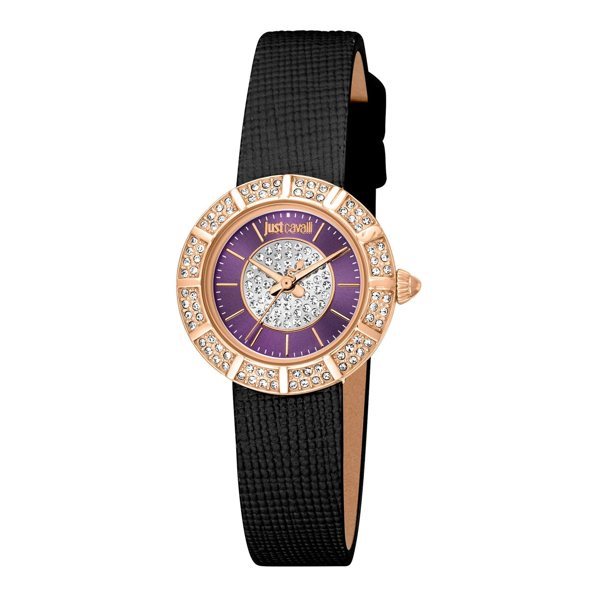 Just Cavalli Eleganza Mini Leather Black RG -korean beauty