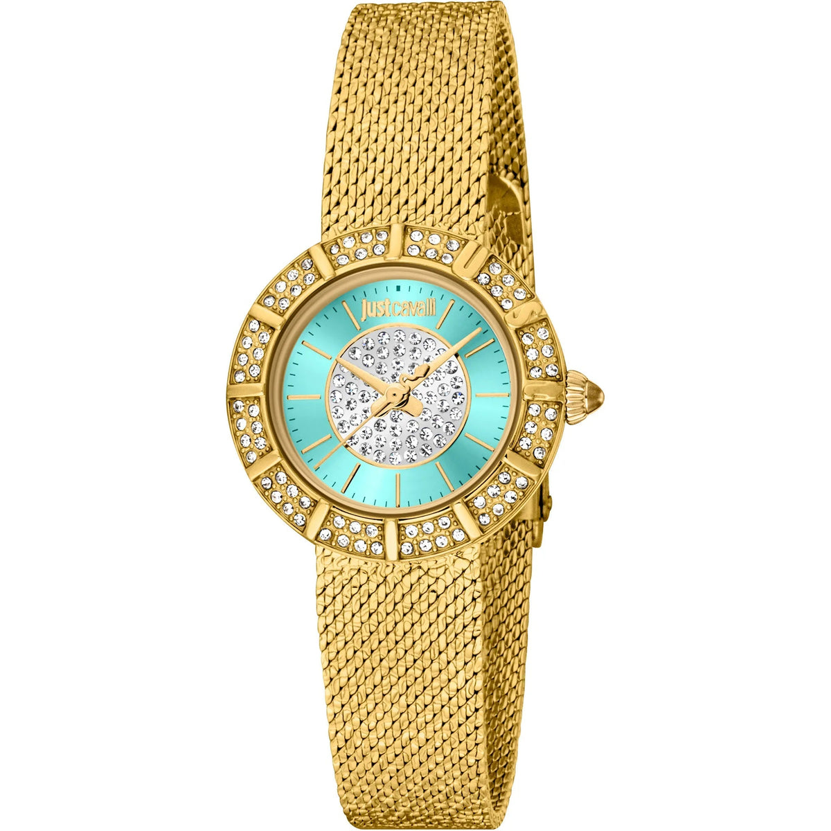Just Cavalli Eleganza Mini Yellow Gold Turquoise -korean beauty