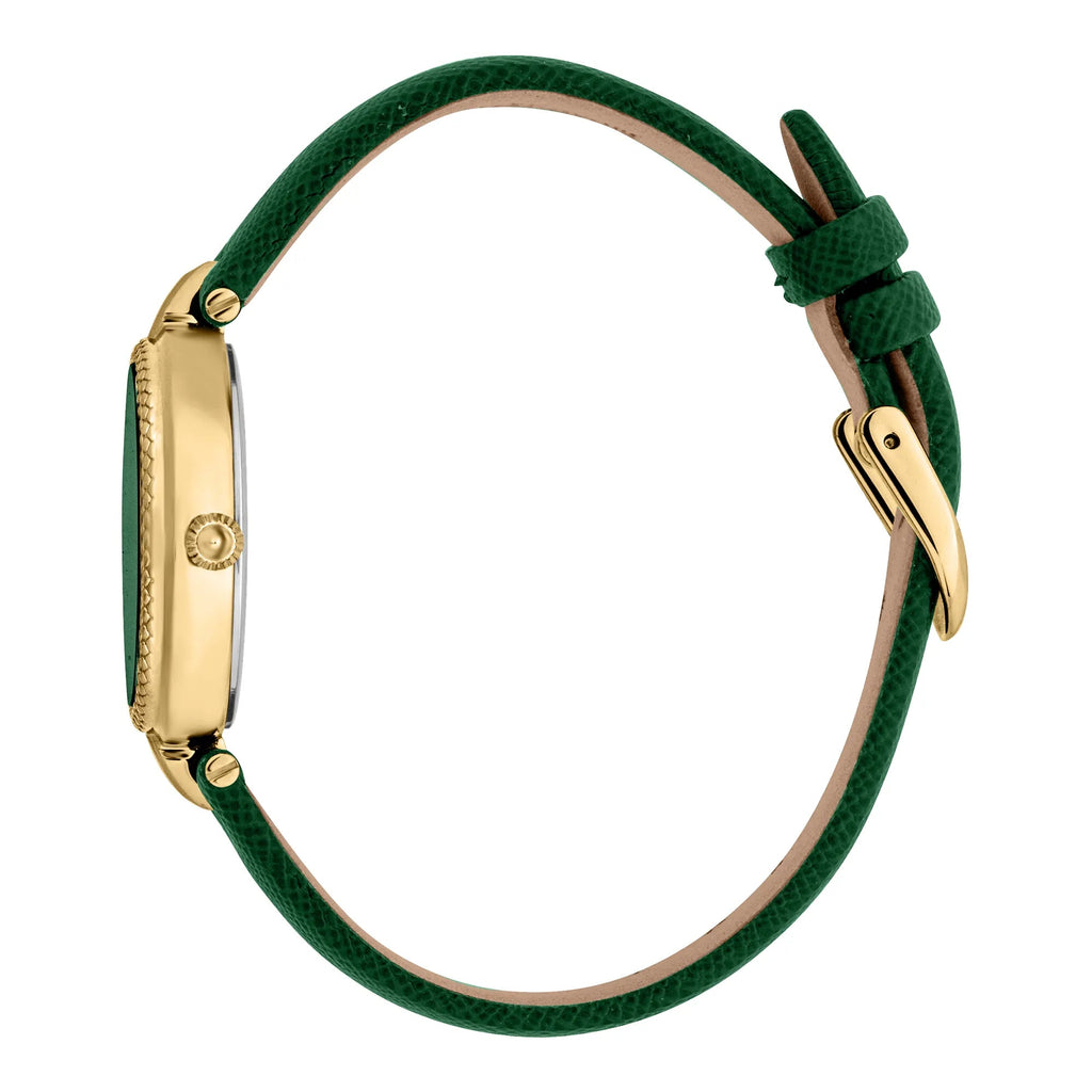 Just Cavalli Donna Leopardo Leather Green YG -korean beauty