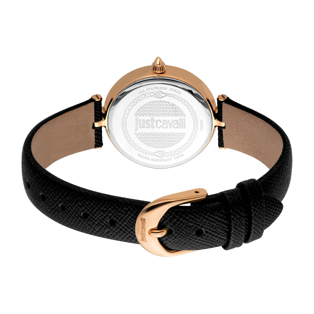Just Cavalli Donna Leopardo Leather Black RG -korean beauty