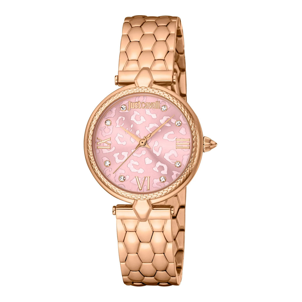 Just Cavalli Donna Leopardo Rose Gold Pink -korean beauty