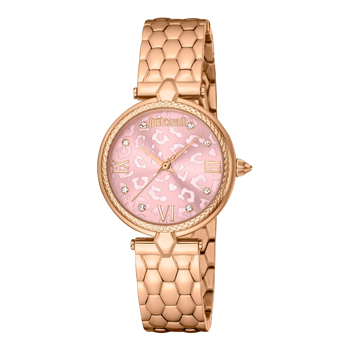 Just Cavalli Donna Leopardo Rose Gold Pink -korean beauty