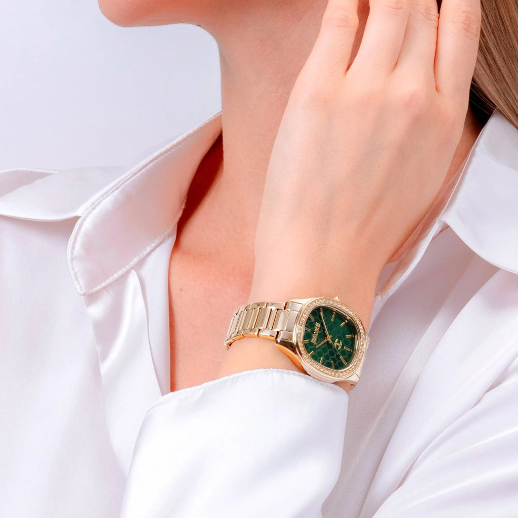 Just Cavalli Quadro Yellow Gold Green -korean beauty