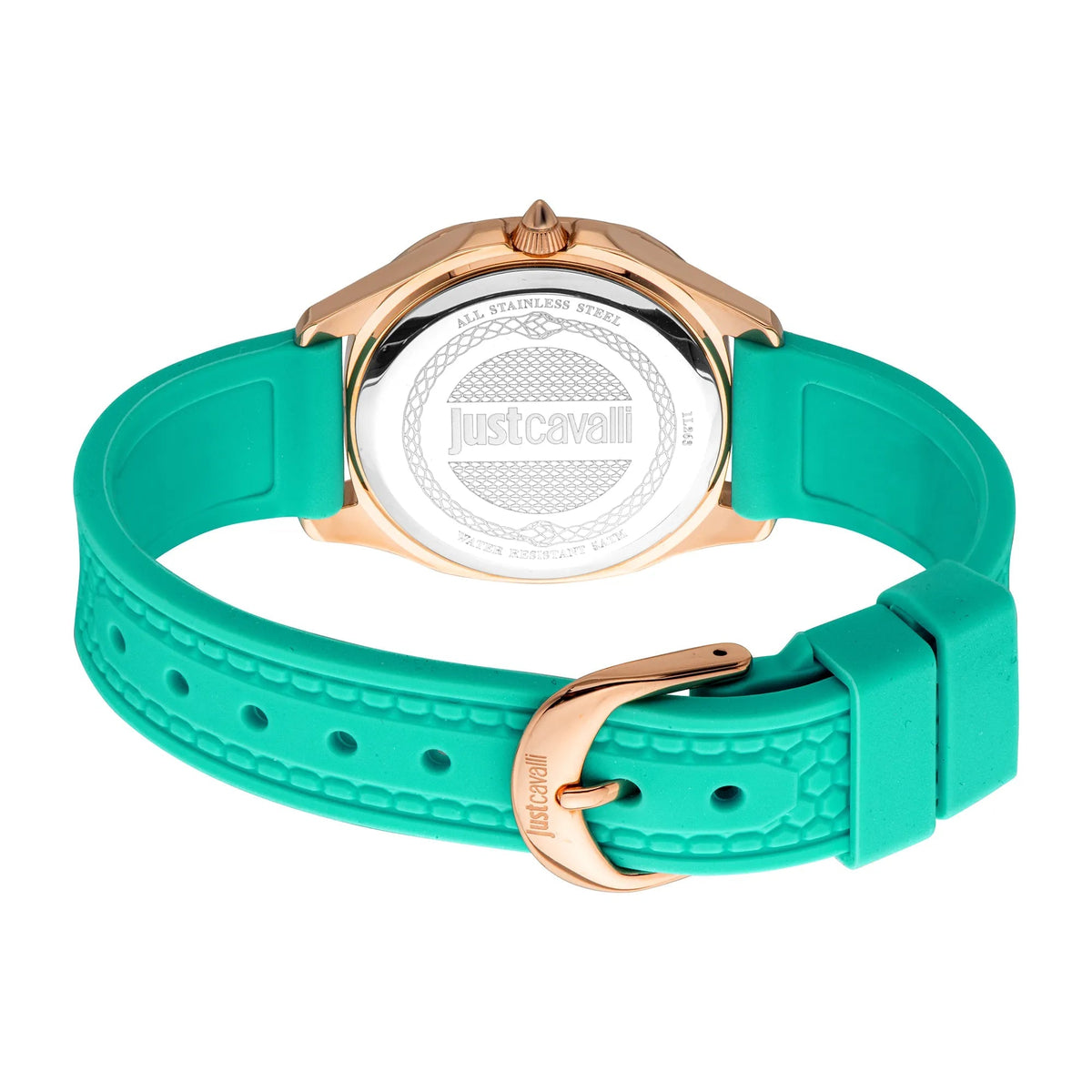 Just Cavalli Quadro Silicon RG Turquoise -korean beauty