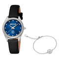 Just Cavalli Pacentro Leather Black Blue -korean beauty