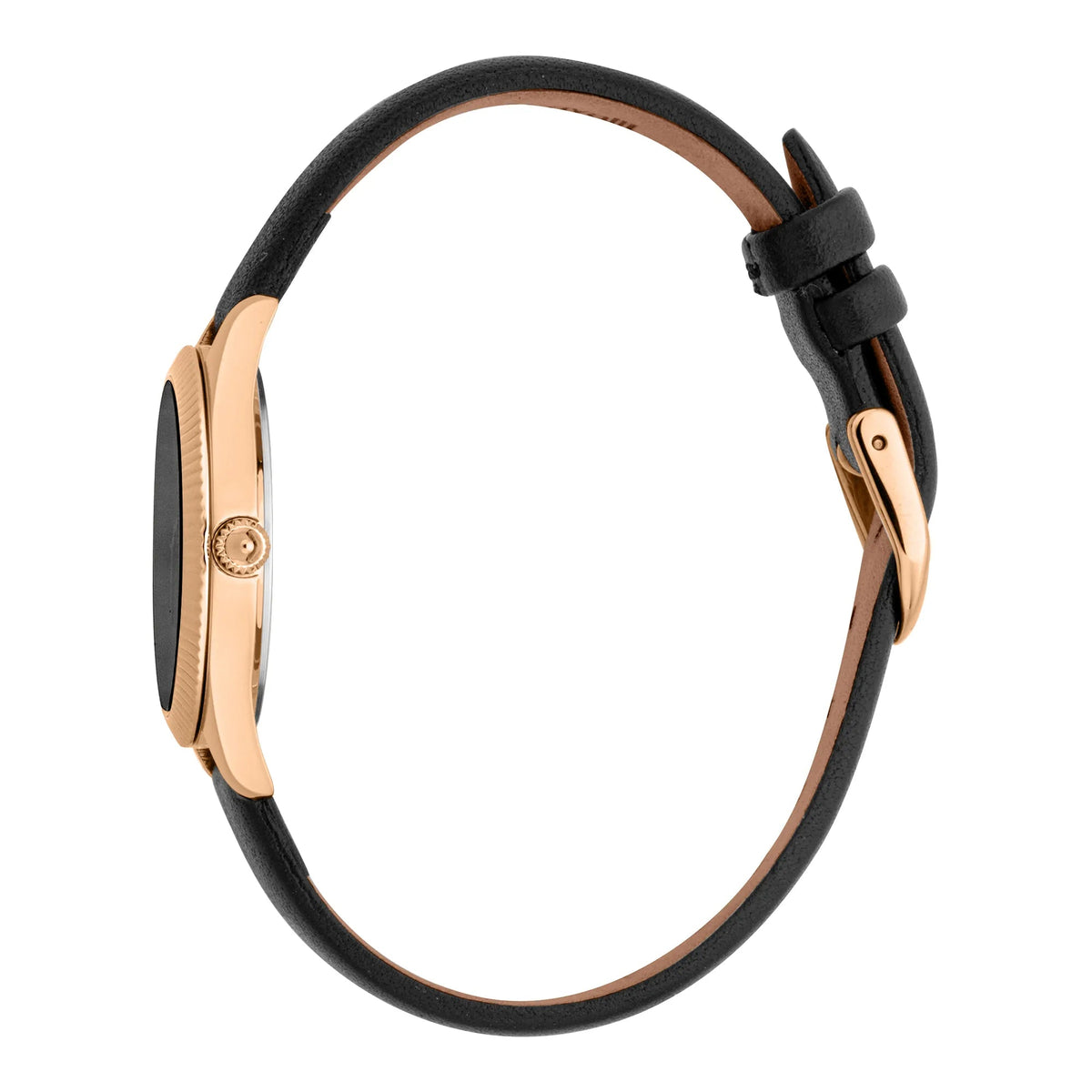 Just Cavalli Pacentro Leather Black Rose Gold -korean beauty
