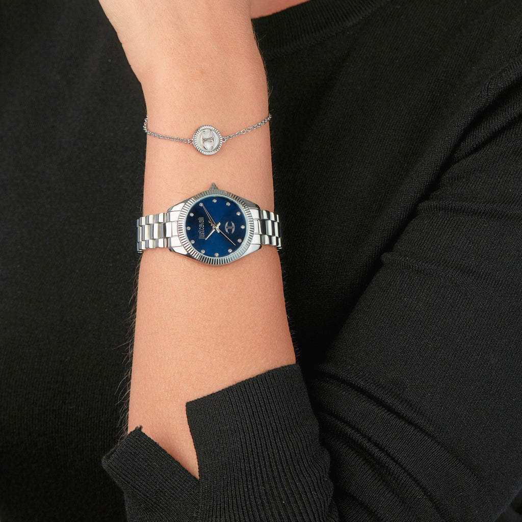 Just Cavalli Pacentro Silver Blue -korean beauty