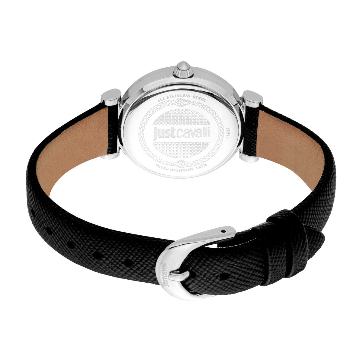 Just Cavalli Varenna Leather Black Silver -korean beauty