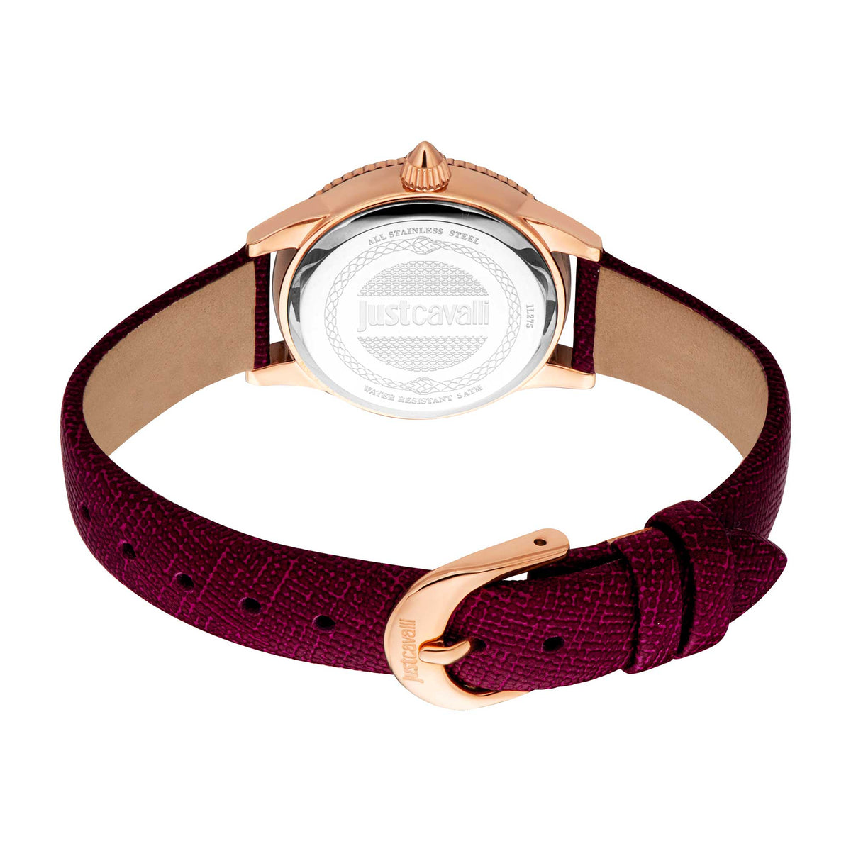 Just Cavalli Neive Leather Red Rose Gold -korean beauty