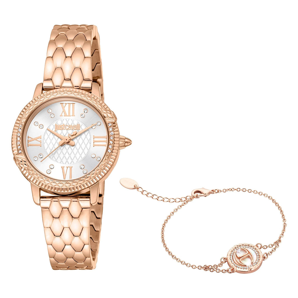 Just Cavalli Viperized Rose Gold Silver Grey -korean beauty